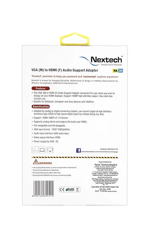 Convertor VGA to HDMI Nextech NA30-5.webp