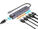 Convertor Techie Type C to HDMI/GL/U3.2/Type C 6 in1 HUBTC9