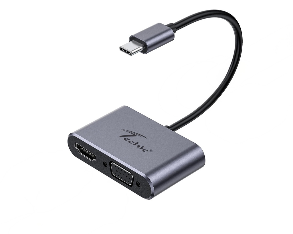 Convertor Techie Type C to HDMI/VGA/HUBTC12