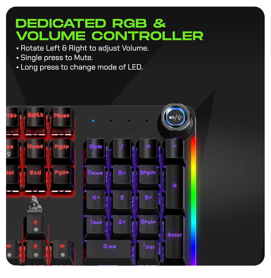 Keyboard Tag Gamerz Mechanical Warrior 2.0