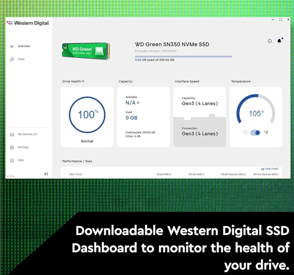 SSD Western Digital 500GB NVMe Green