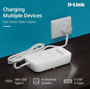 Spike Dlink 4 Socket USB Type C DPA-F451