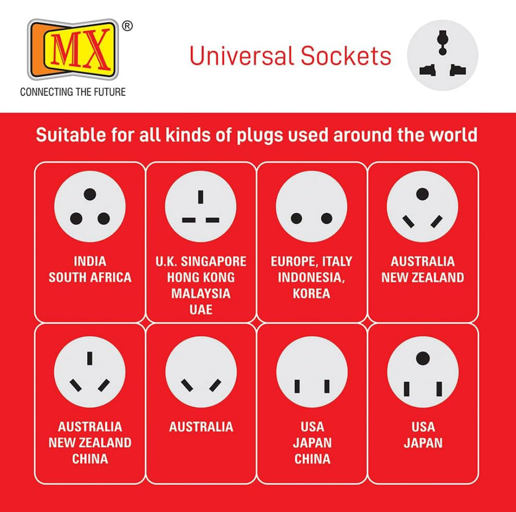 Extension Box MX 1166 3 Socket 6Mt 