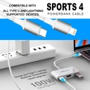 Cord Type C to Lightning Short PowerBank
