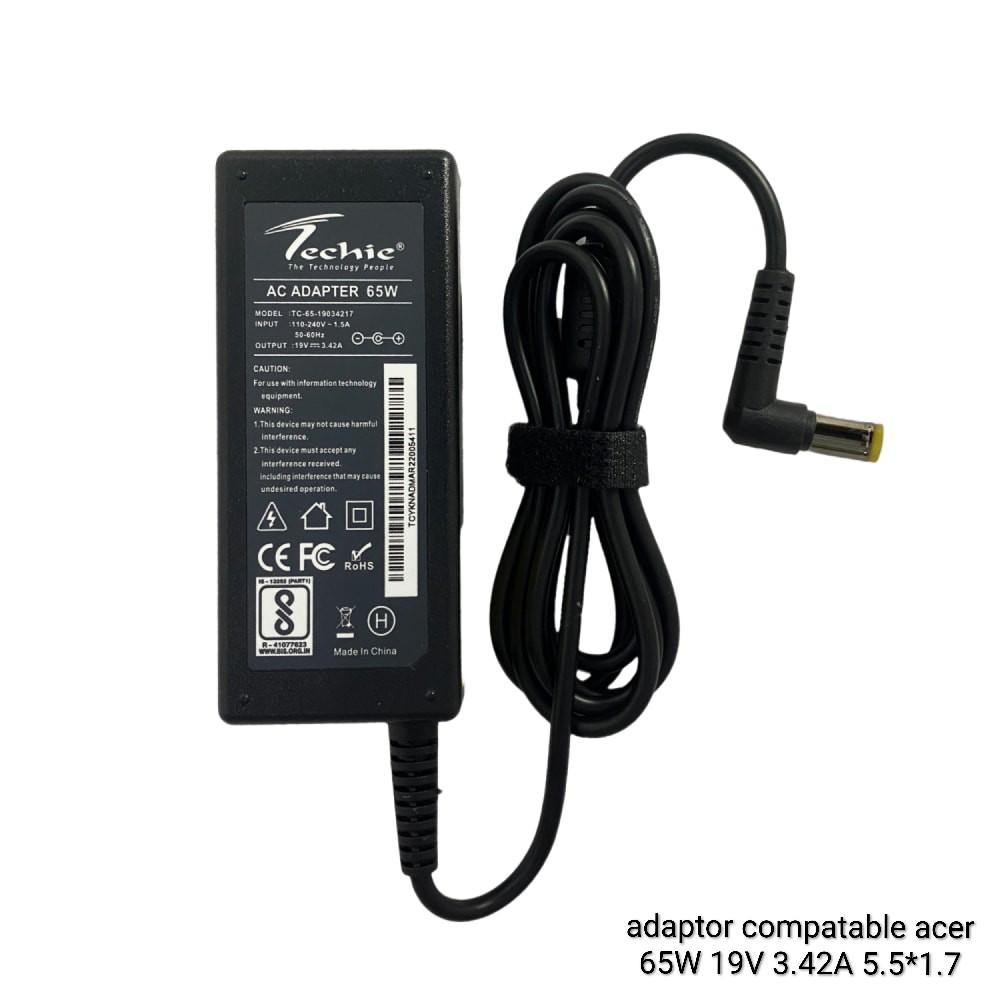 Adaptor Comp. Acer 65W 19V 3.42A 5.5*1.7MM
