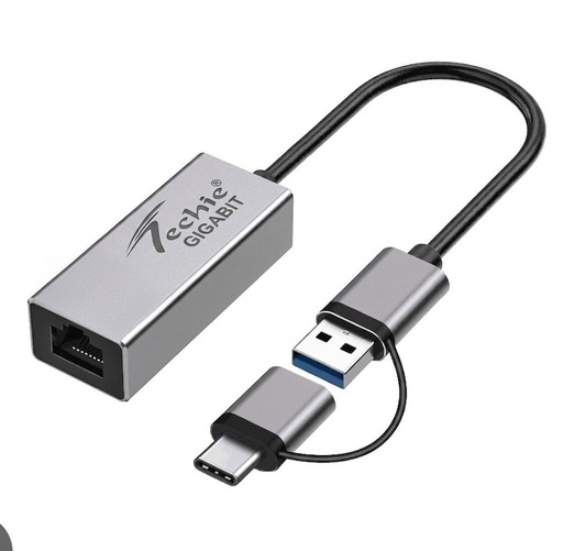 Convertor Techie Type C/USB to Lan Gigabit COVTC2